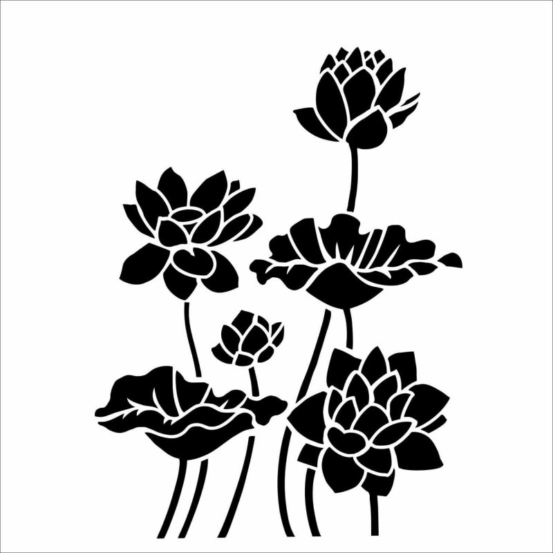 Трафарет "цветы"