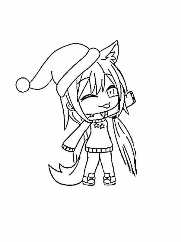 Раскраски для девочек аниме гача лайф