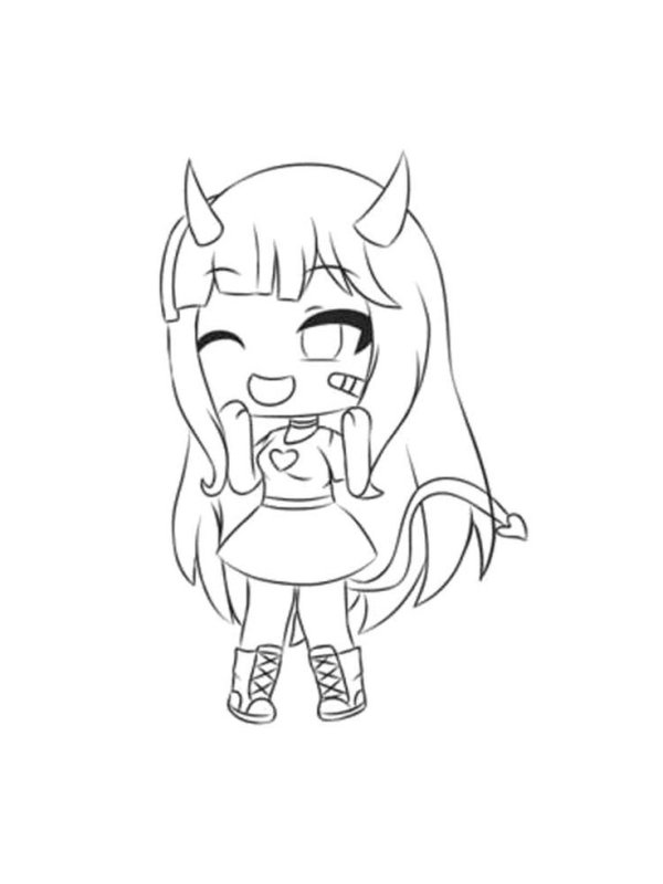 Гача лайф персонажи черно белые