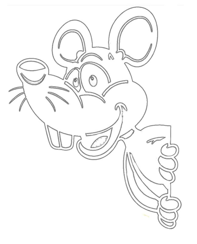 Трафареты на окна животные