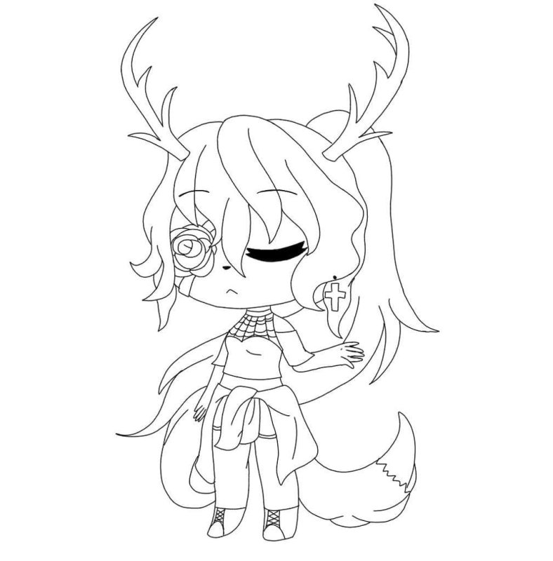 Раскраски аниме Gacha Life