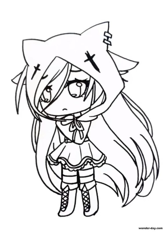 Раскраски Gacha Life