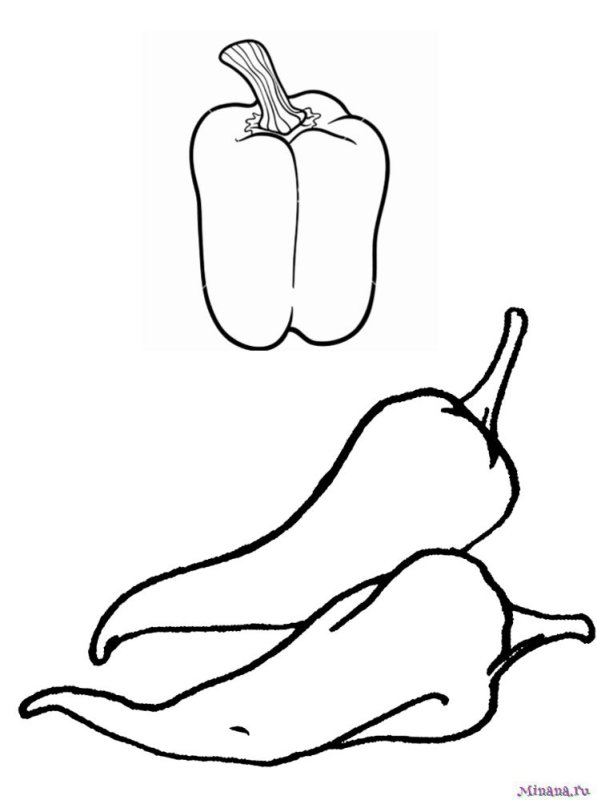 Трафарет перец