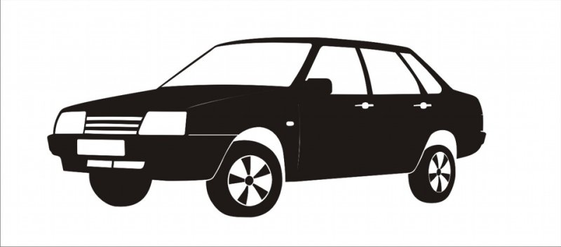 ВАЗ 2109 контур машины
