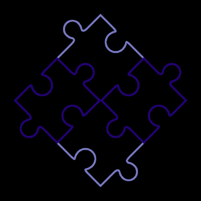 Пазл контур