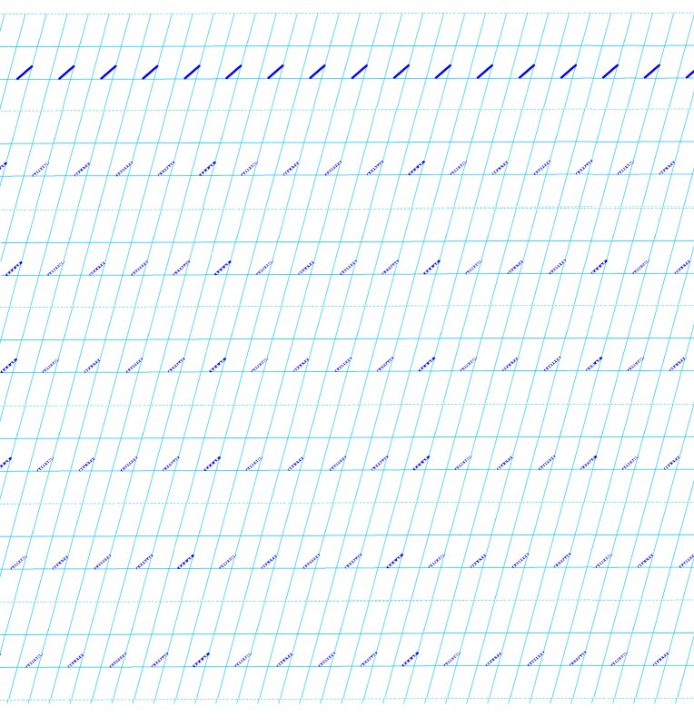 Линейка для прописи