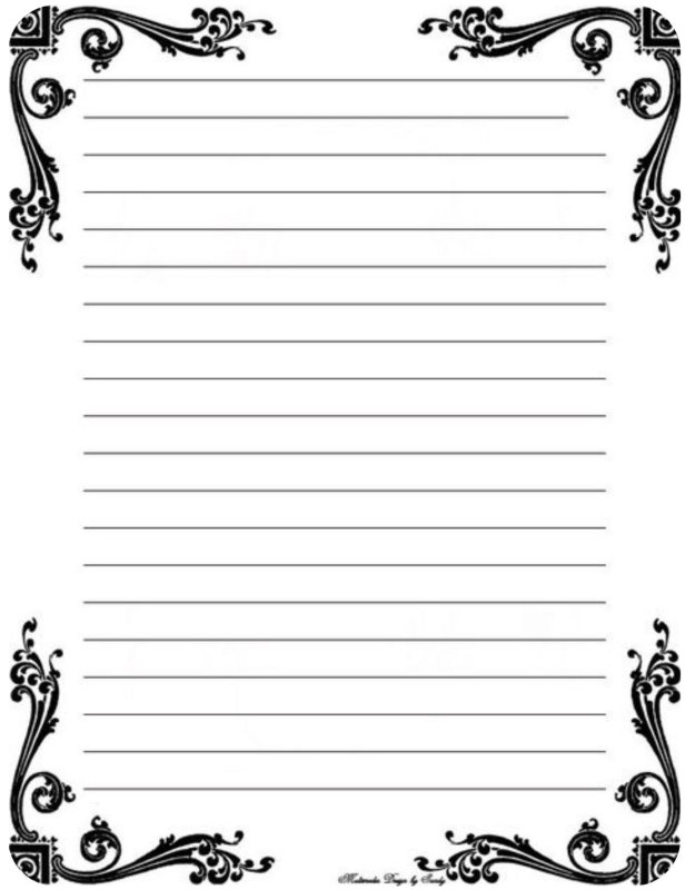 Красивый бланк для письма