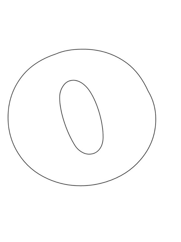 Трафарет буквы o