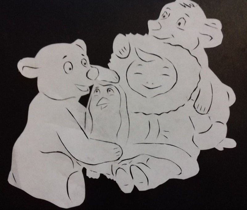 Вытынанки Медвежонок