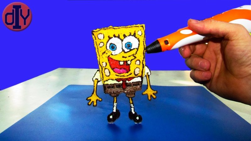 Спанч Боб 3д ручкой