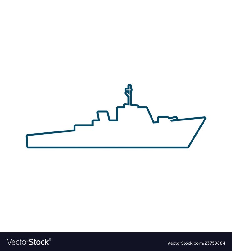 Кораблик для вырезания военный