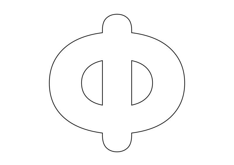 Трафарет букв для вырезания