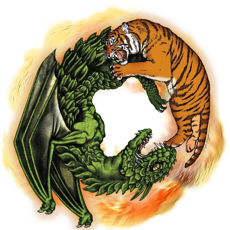 "Чокин" (дракон, тигр, ястреб)