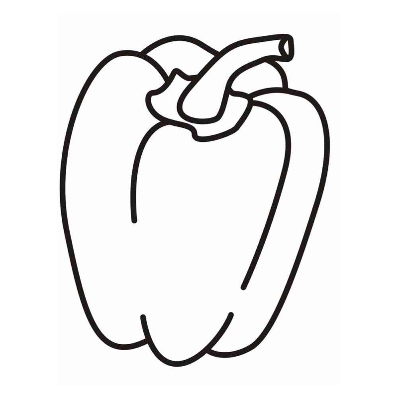 Перец раскраска
