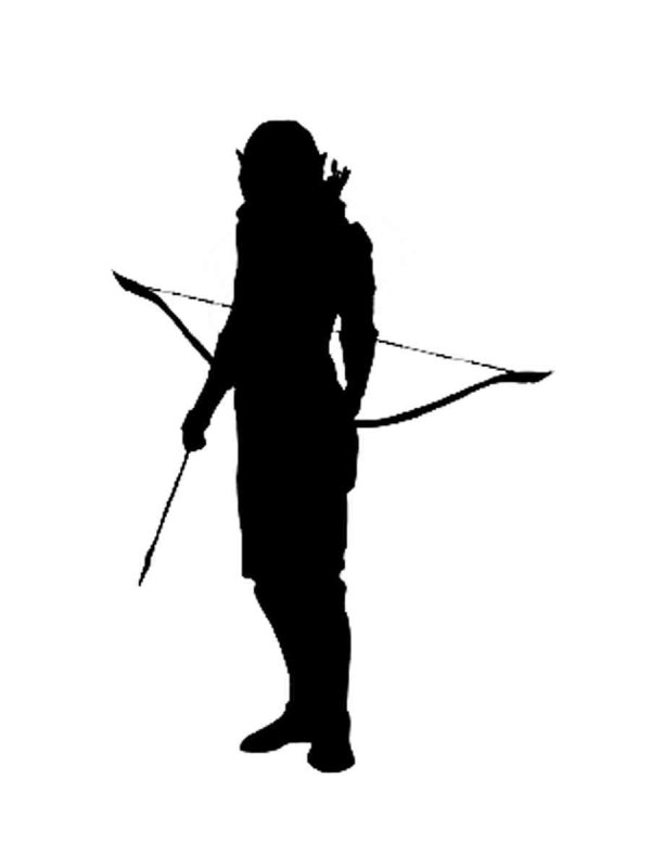 Трафарет эльфа