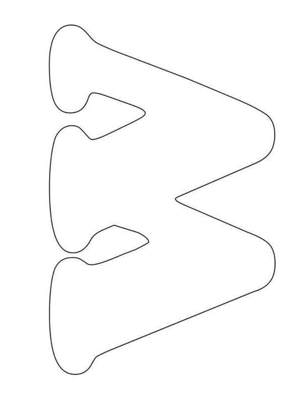 Пряничные буквы трафарет