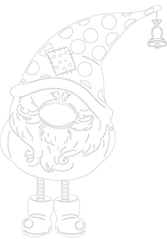 Вытынанка гномик