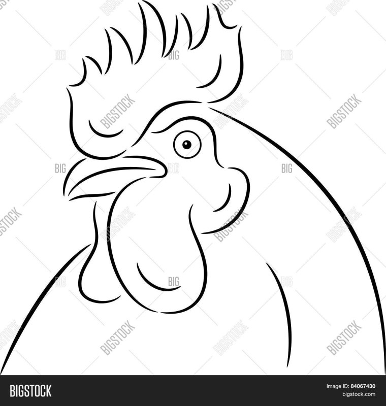 Маска петуха раскраска