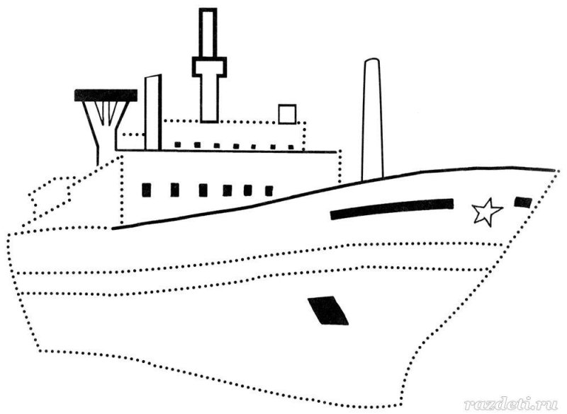 Кораблик раскраска для детей