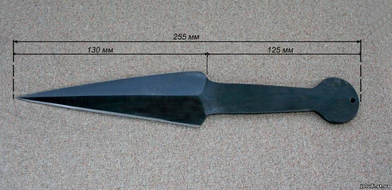 Чертёж ножа кунай из стандофф 2