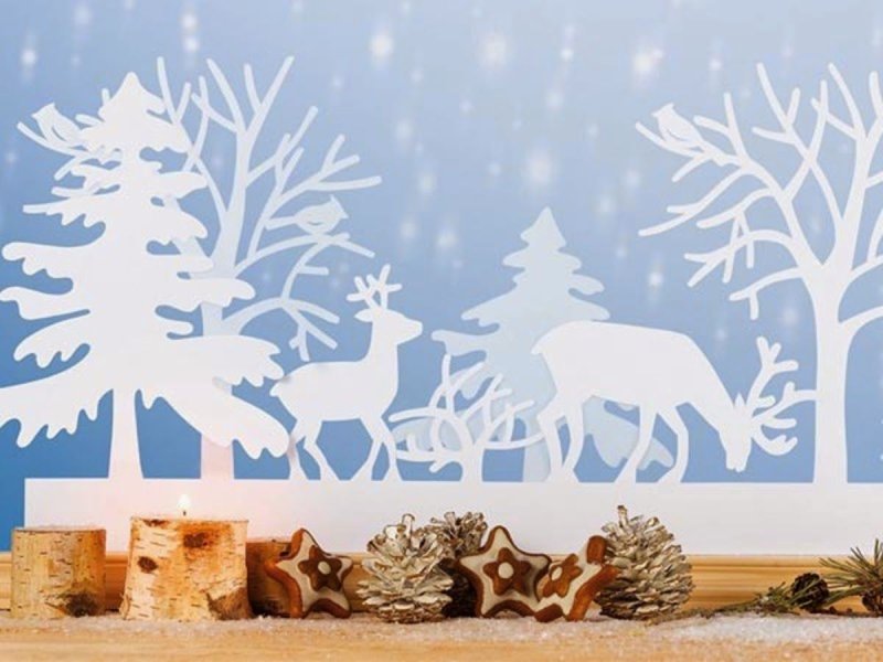 Декорации зимнего леса