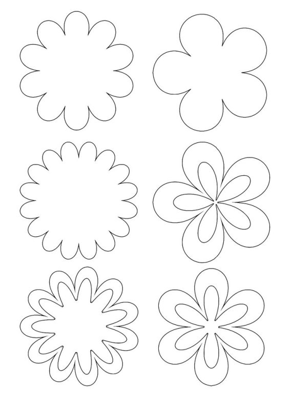 Трафареты цветов