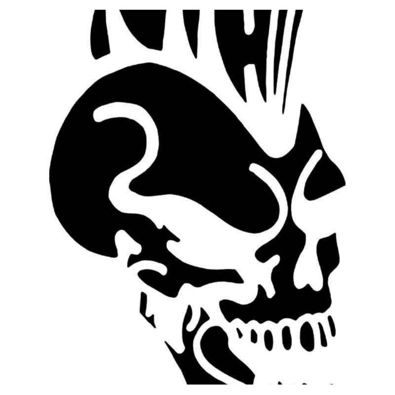 Череп трафарет