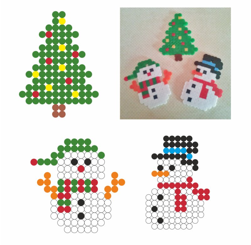 Аква Бидс елочка схема