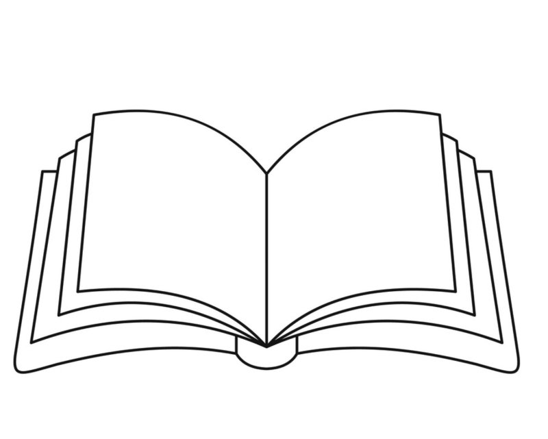 Книжка трафарет