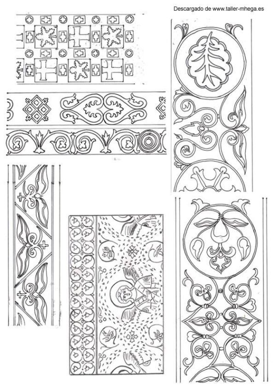 Византийский орнамент для икон прориси