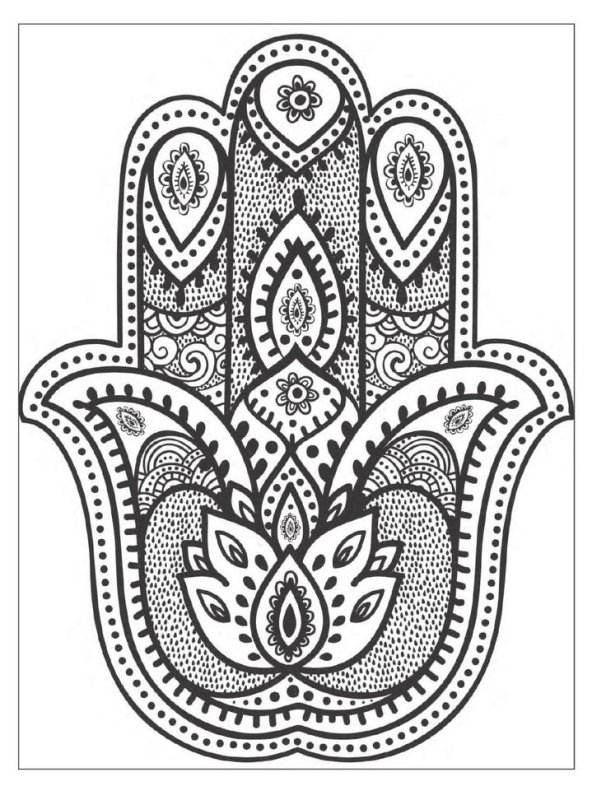 Мандала рука Хамса