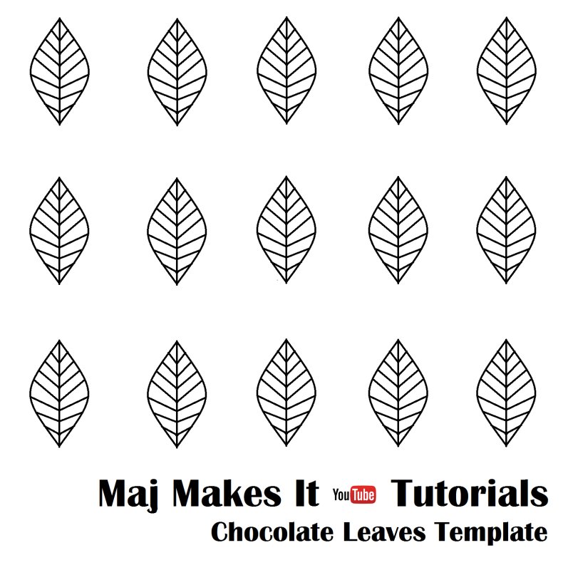 Шаблоны из шоколада для торта