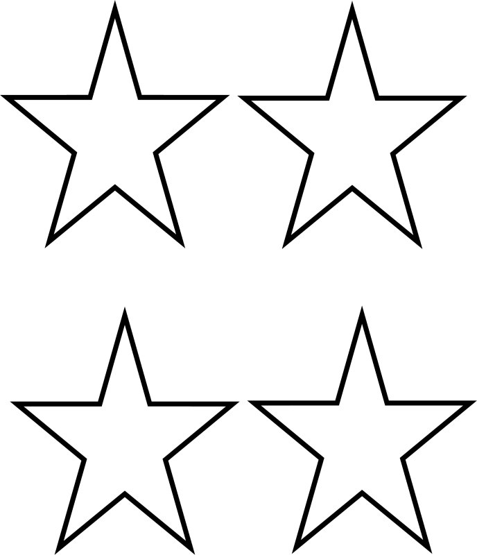 Трафарет звезды