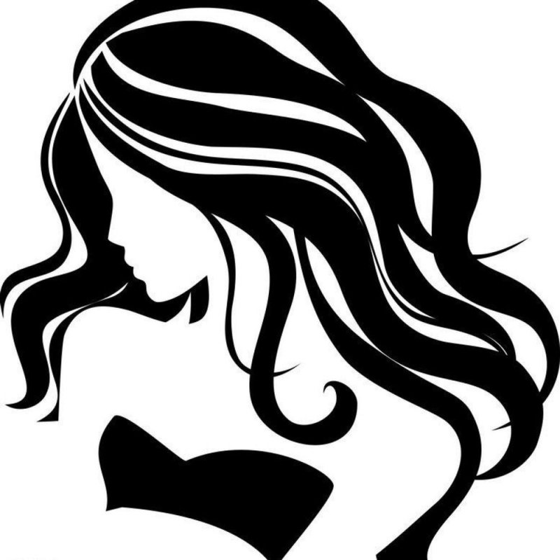 Силуэт женского лица