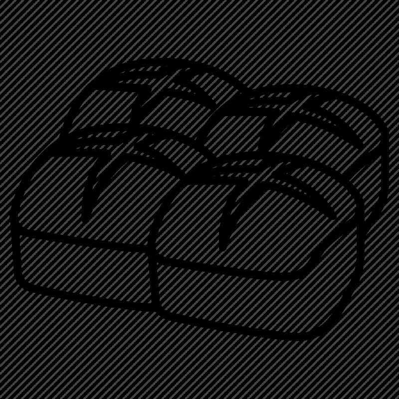 Булочка раскраска для детей