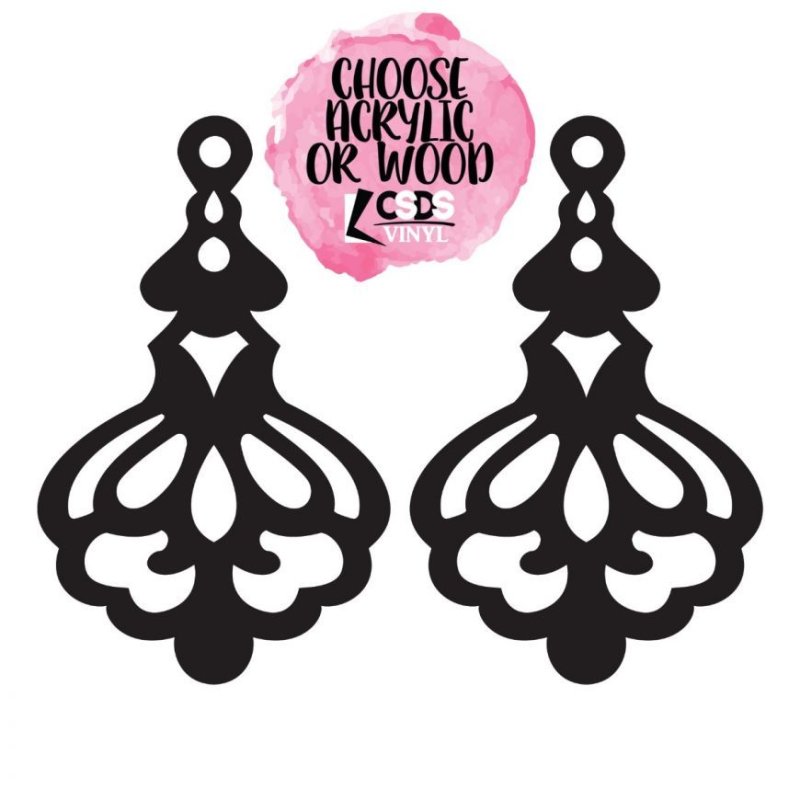 Серьги силуэт