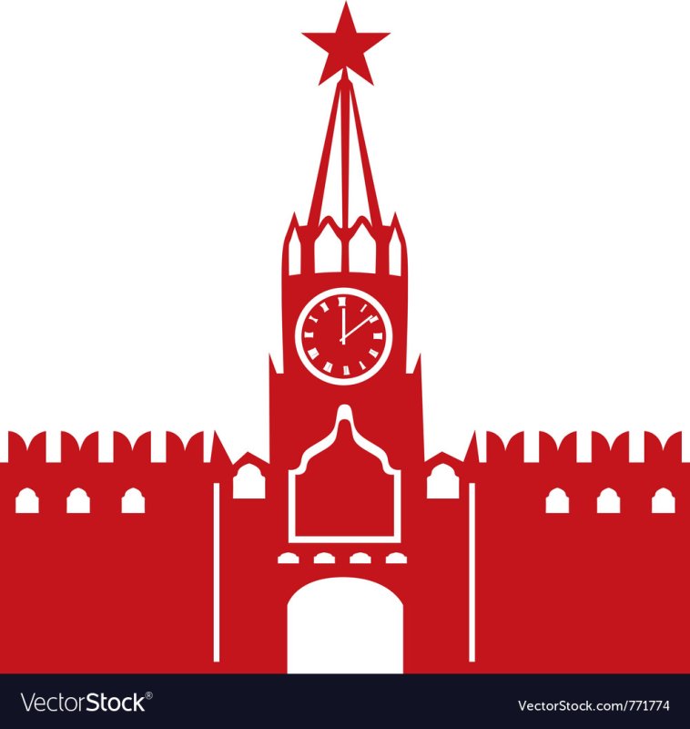 Спасская башня Московского Кремля вектор