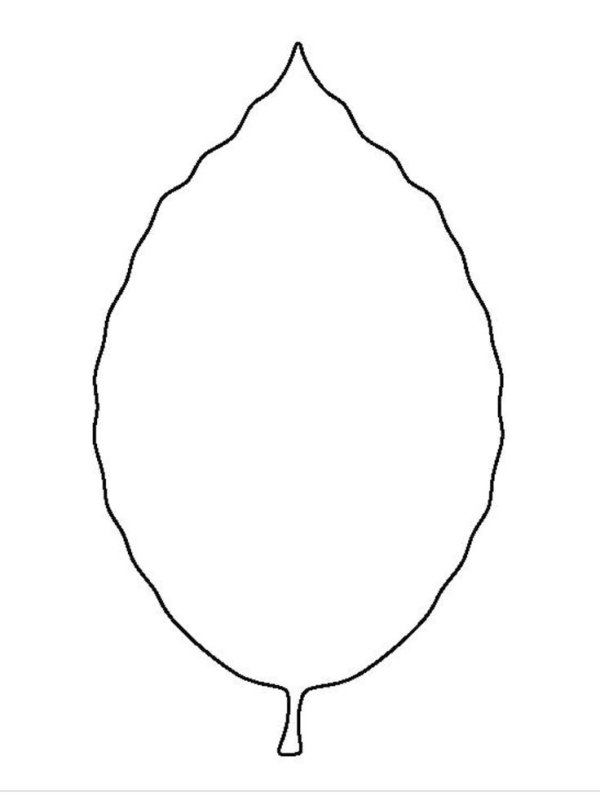 Трафарет листочков для вырезания