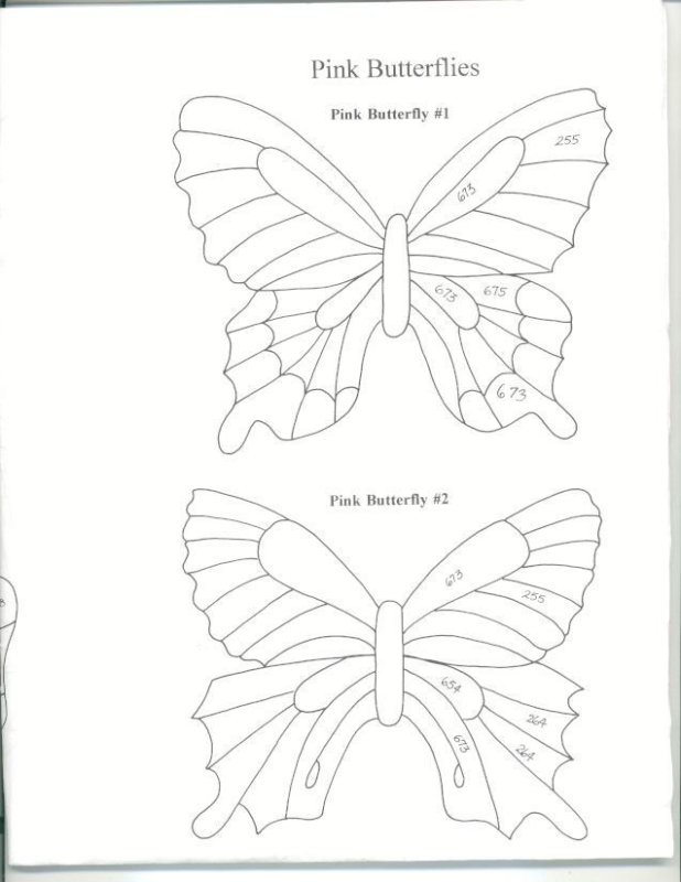 Шаблон бабочки