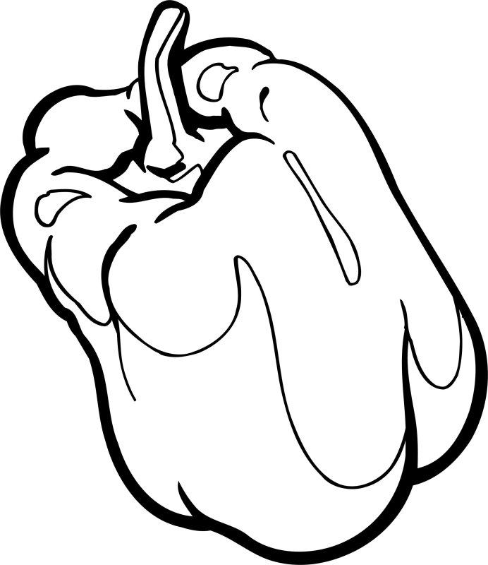 Сладкий перец раскраска