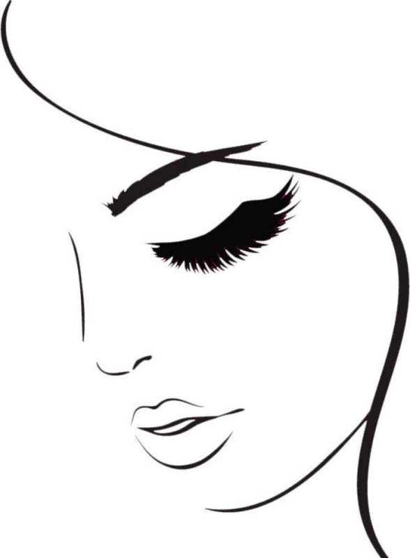 Очертания женского лица