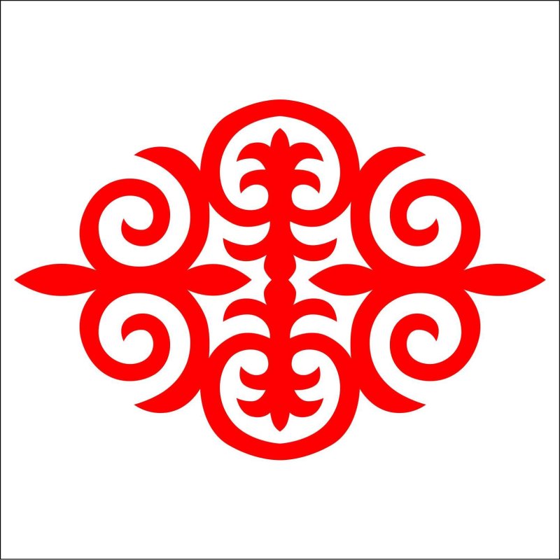 Кыргыз орнамент Терри