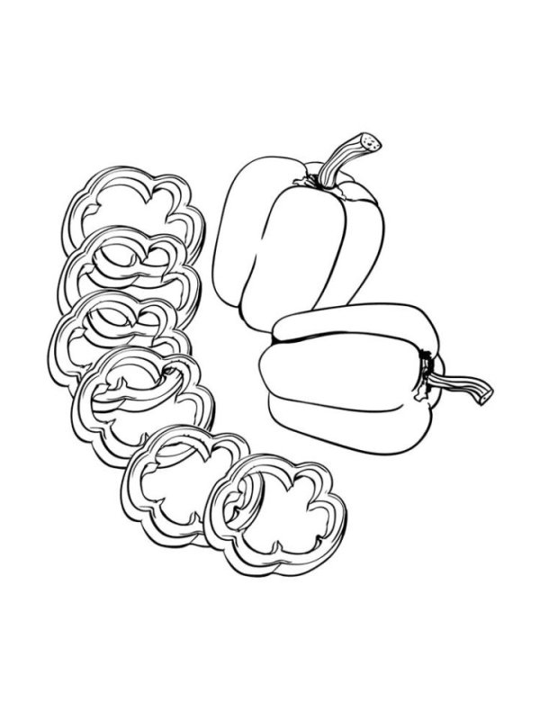 Перец раскраска