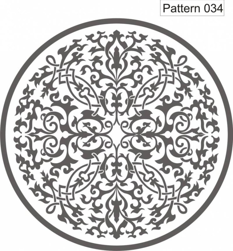 Круглый трафарет для стен