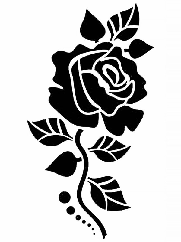 Трафареты цветов для декора