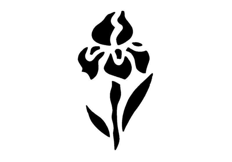 Трафареты цветов для тату