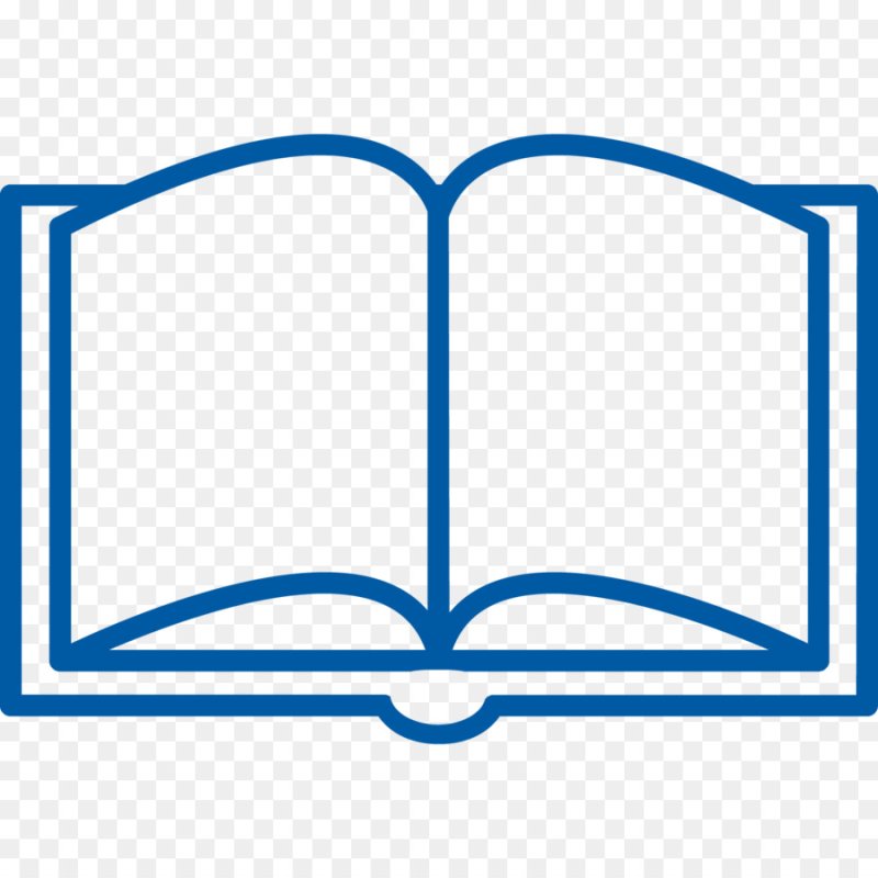 Контур книги раскрытой