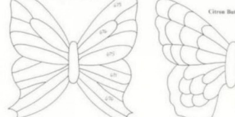 Шаблоны бабочек из пластиковых бутылок