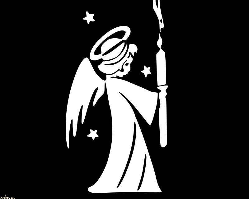 Ангелочки силуэт