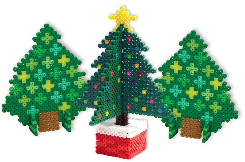 Новогодние игрушки из термомозайки